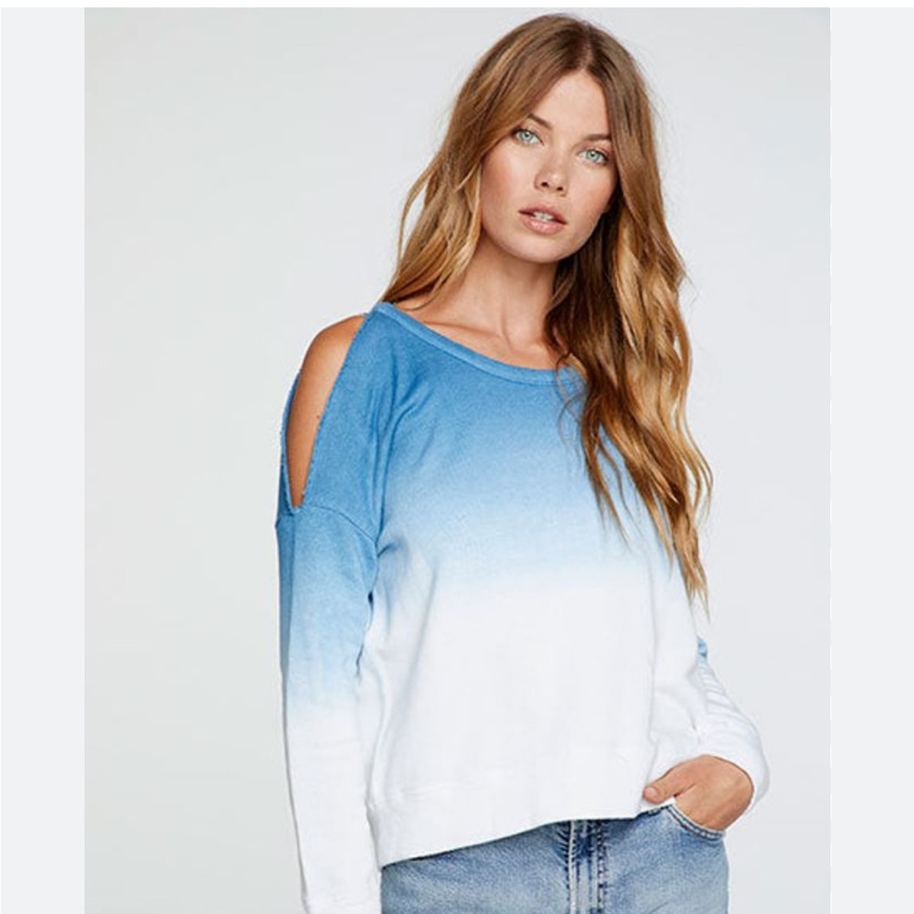 Chaser Dip Dye Cotton/Linen Sweatshirt and Shorts SET